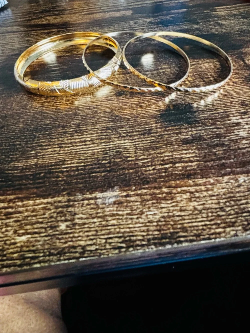 Classic Gold Tone Bangle 3 pc Bangle Bracelet Set - Women Jewelry‎
